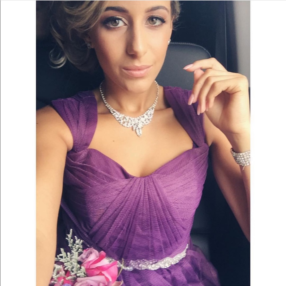 Plum evening gown size 4